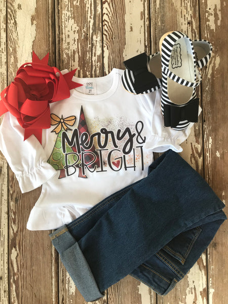 Merry and Bright Printed Tee