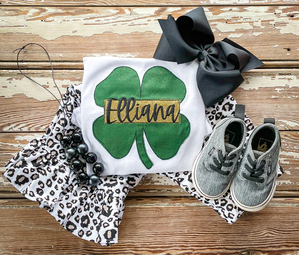 Shamrock and Name Patch Set