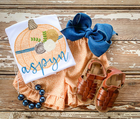 Floral Tie Pumpkin Set